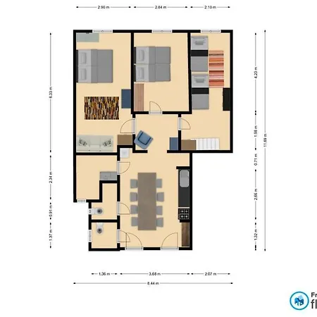 On - Spacious 3br Lägenhet